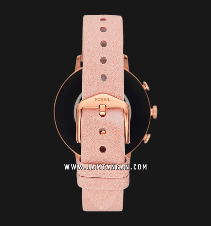 Fossil Q Venture Smartwatch FTW6015 Black Dial Pink Rubber Strap