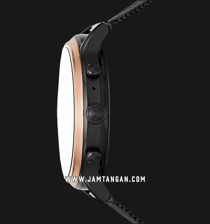 Fossil Juliana HR FTW6036 Smartwatch Ladies Digital Dial Black Mesh Strap