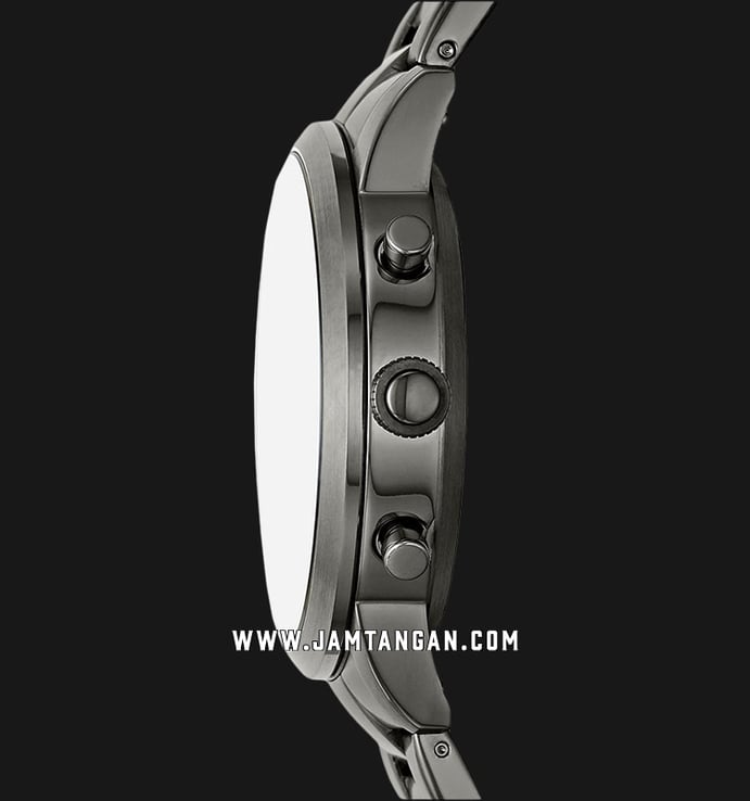 Fossil Collider FTW7009 Hybrid Smartwatch Black Dial Gunmetal Stainless Steel Strap