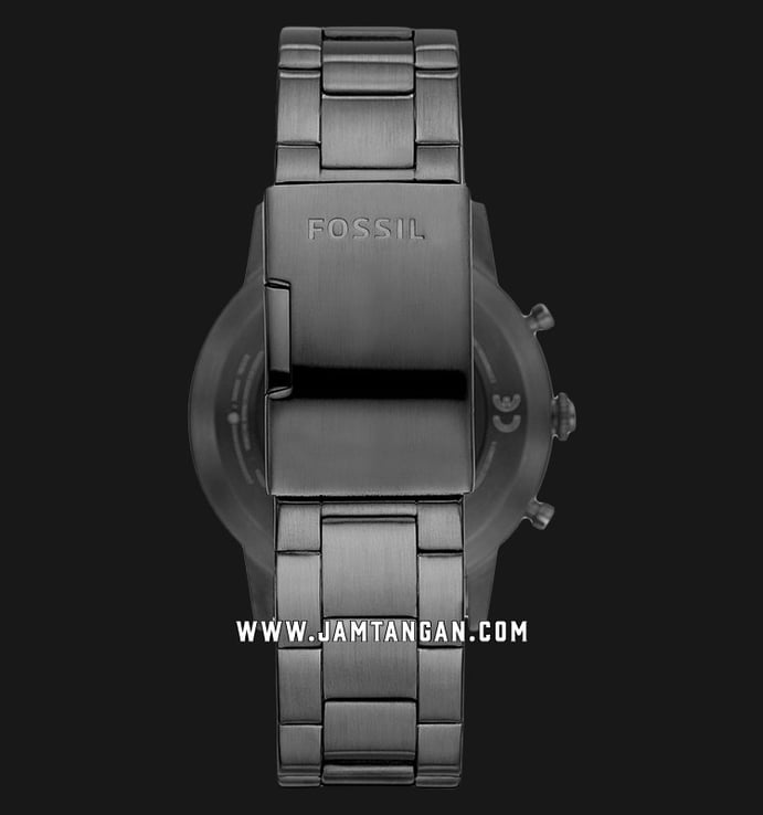 Fossil Collider FTW7009 Hybrid Smartwatch Black Dial Gunmetal Stainless Steel Strap