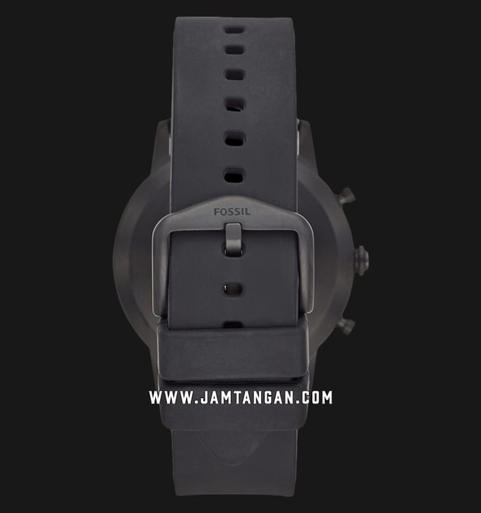 Fossil Collider FTW7010 Hybrid Smartwatch Black Dial Black Rubber Strap
