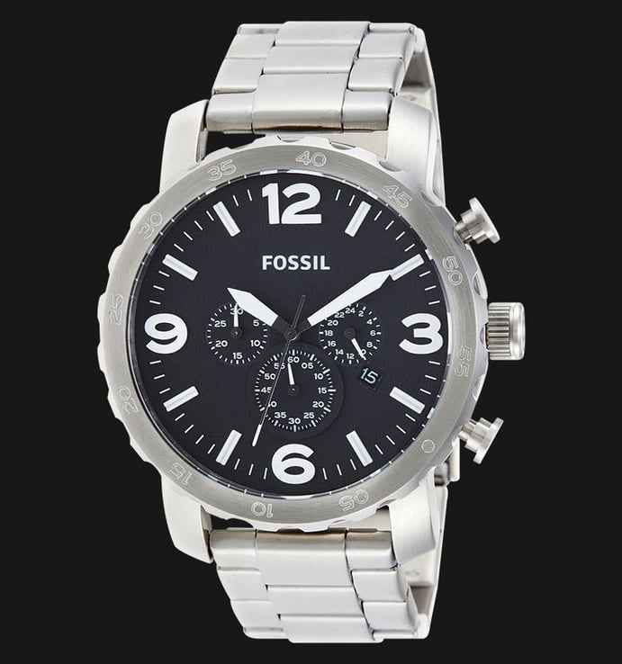 Fossil JR1353 Nate Chronograph Stainless Steel
