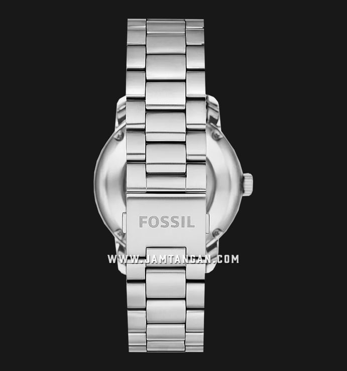Fossil Heritage ME3243 Automatic Men Rose Gold Dial Stainless Steel Strap