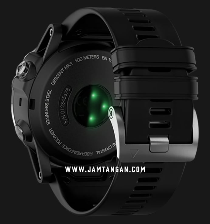 Garmin Descent Mk1 010-01760-30 Smartwatch Digital Dial Black Silicone Strap