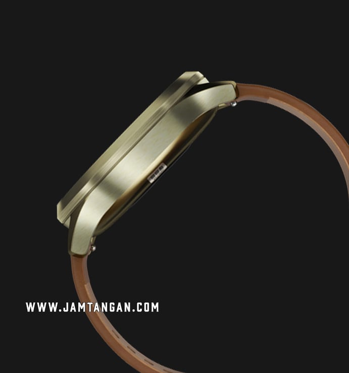 Garmin Vivomove HR 010-01850-95 Premium Gold Dial Brown Leather Strap