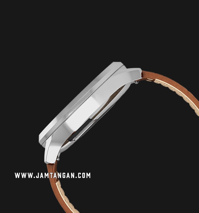 Garmin Vivomove HR 010-01850-9A Premium Rose Gold Dial Brown Leather Strap