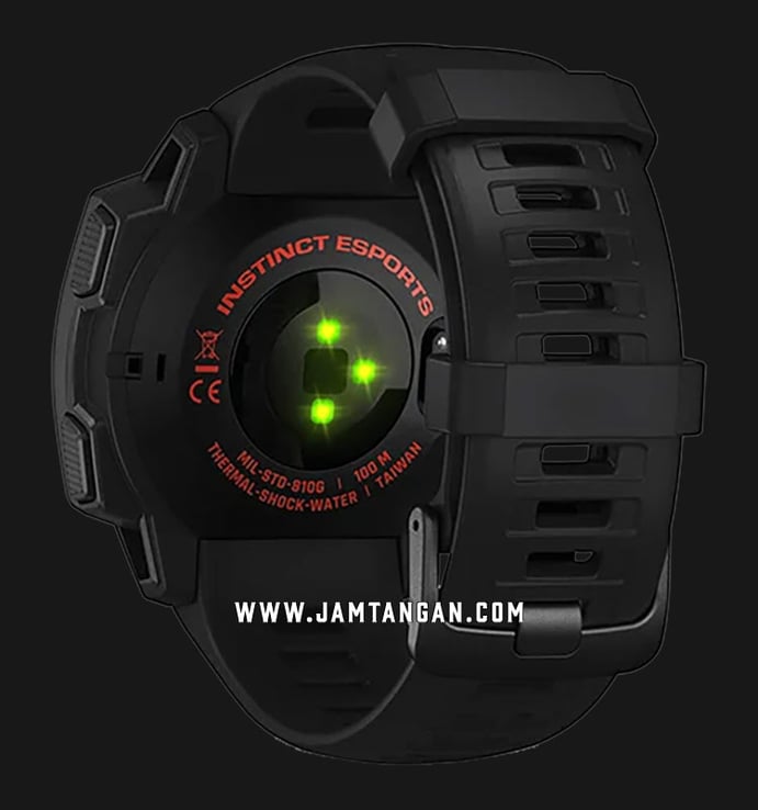 Garmin Instinct 010-02064-78 Smartwatch Esport Edition Digital Dial Black Rubber Strap