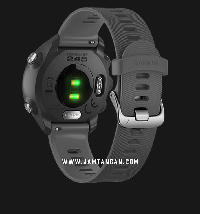 Garmin Forerunner 245 010-02120-44 Smartwatch Slate Digital Dial Grey Rubber Strap
