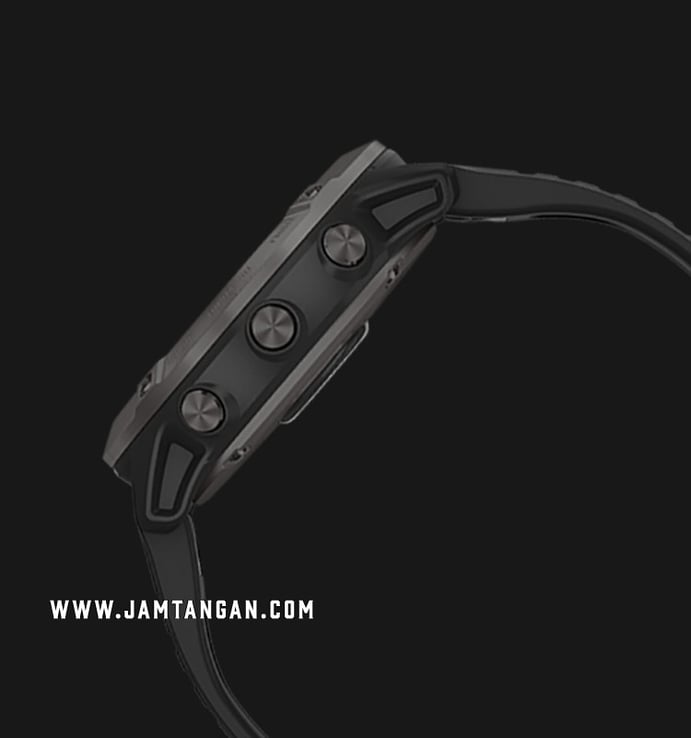 Garmin Fenix 6X 010-02157-55 Pro Solar Grey DLC Digital Dial Black Rubber Strap