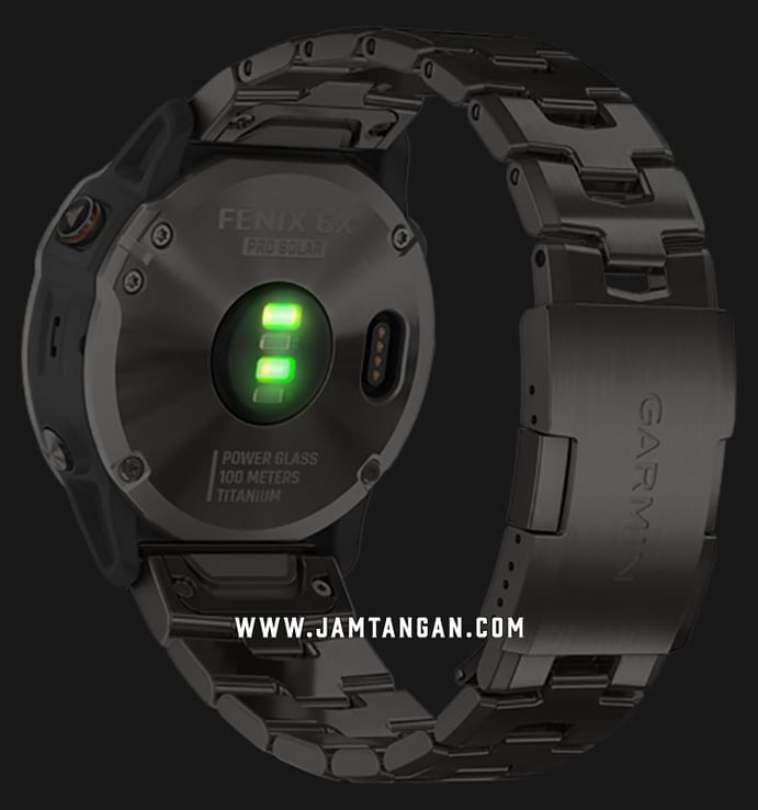Garmin Fenix 6X Pro 010-02157-5F Smartwatch Solar Digital Dial Black Titanium Strap