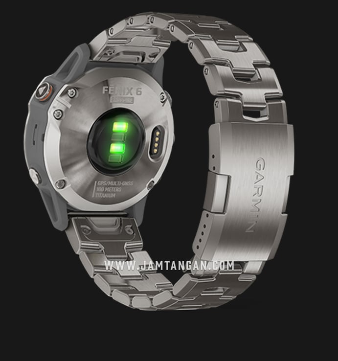 Garmin Fenix 6 010-02158-85 Smartwatch Titanium Digital Dial Vented Titanium Strap