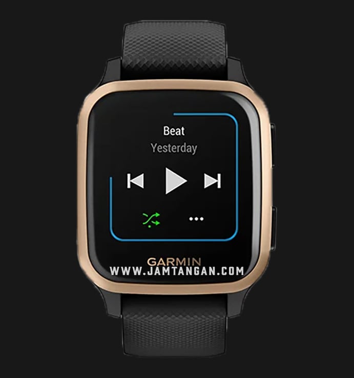 Garmin Venu Sq 010-02426-85 Smartwatch Music Edition Digital Dial Black Rubber Strap