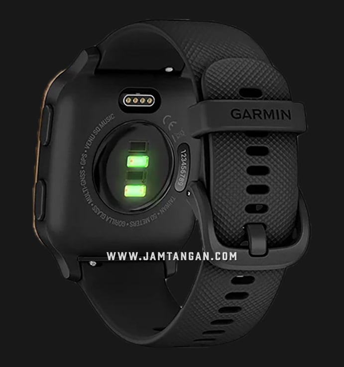 Garmin Venu Sq 010-02426-85 Smartwatch Music Edition Digital Dial Black Rubber Strap