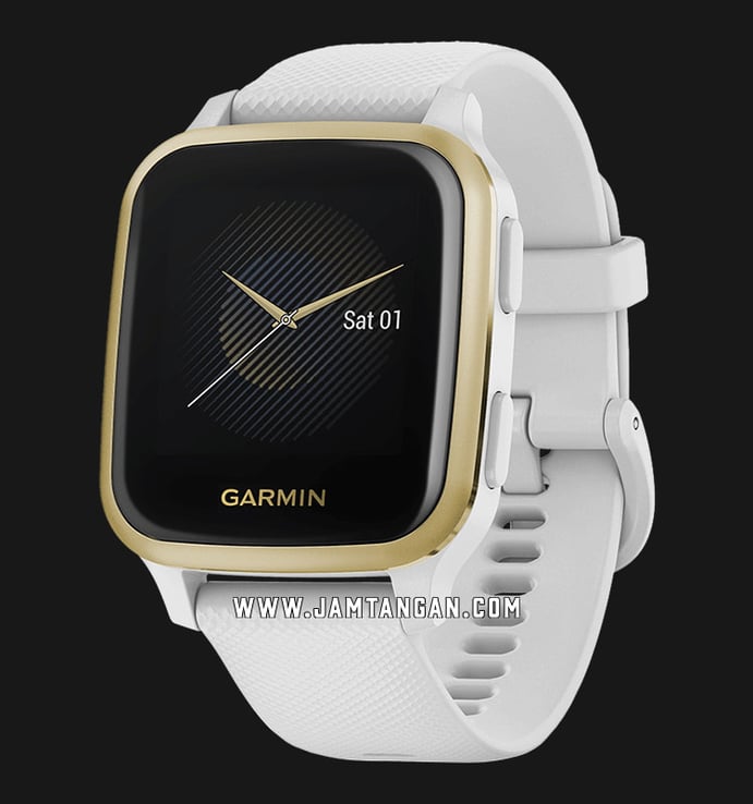 Garmin Venu Sq 010-02427-81 Smartwatch Digital Dial White Rubber Strap