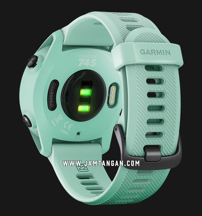 Garmin Forerunner 745 010-02445-61 Smartwatch Digital Dial Neo Tropic Green Pastel Silicone Strap