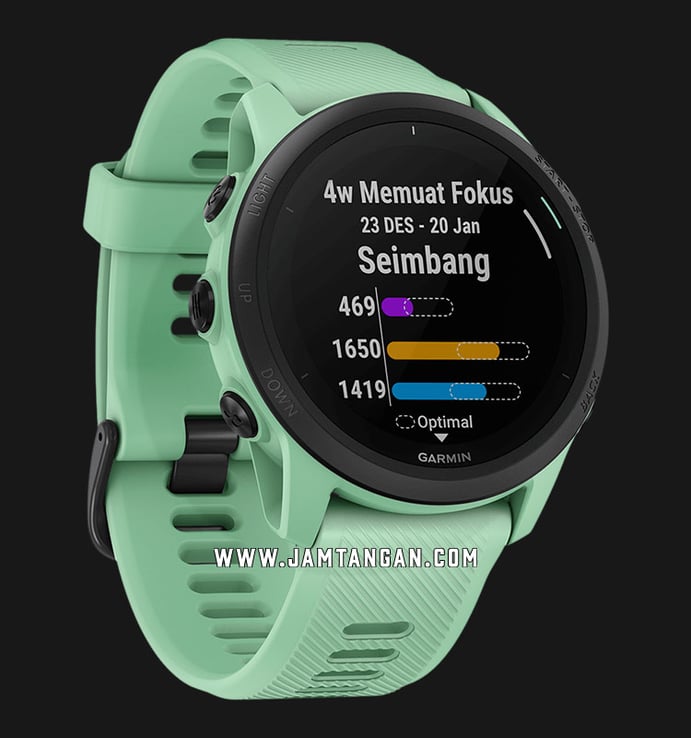 Garmin Forerunner 745 010-02445-61 Smartwatch Digital Dial Neo Tropic Green Pastel Silicone Strap