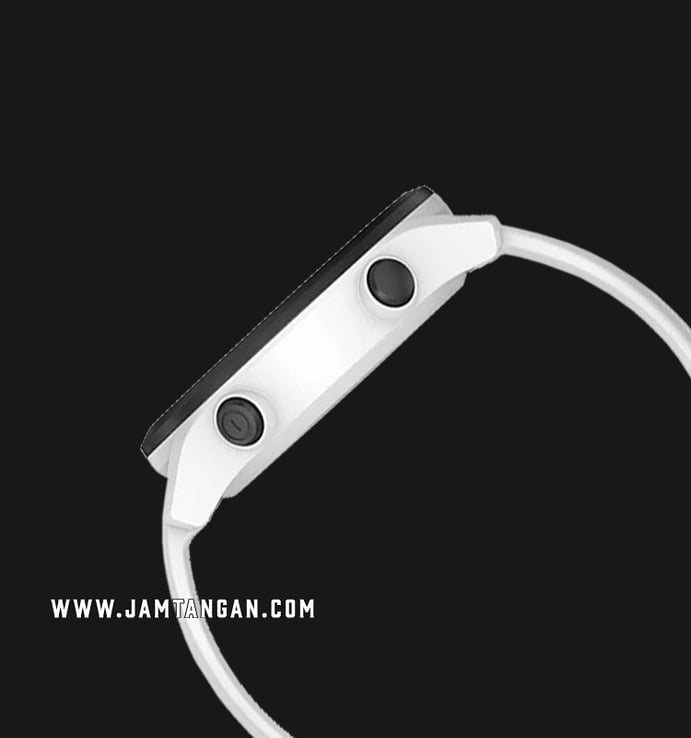 Garmin Approach S12 010-02472-22 Smartwatch Tough Solar Digital Dial White Rubber Strap