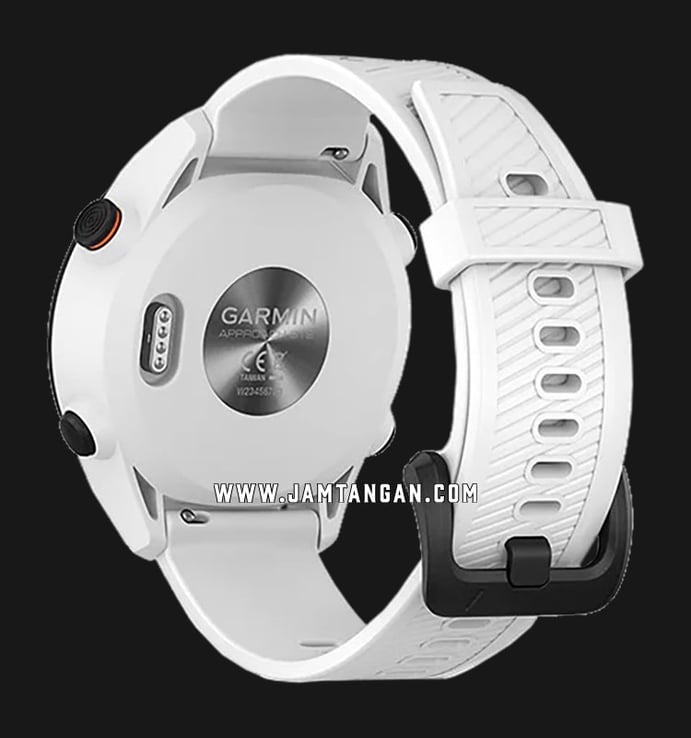Garmin Approach S12 010-02472-22 Smartwatch Tough Solar Digital Dial White Rubber Strap