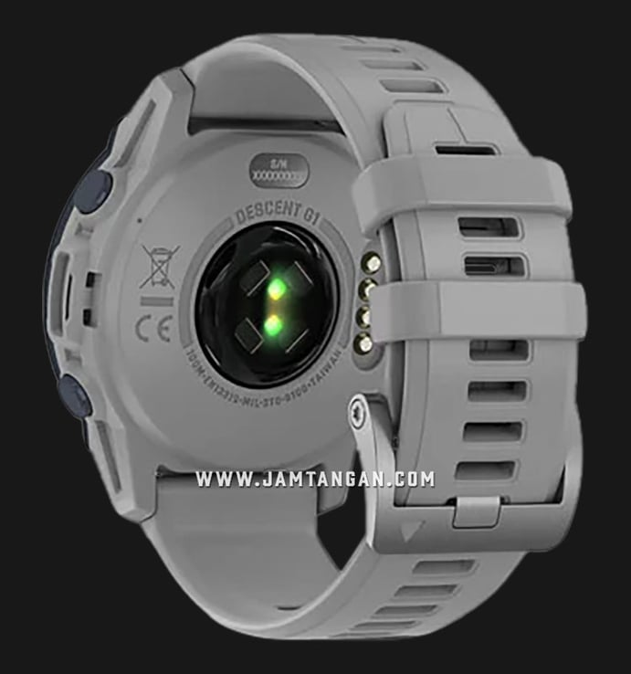 Garmin Descent G1 010-02604-61 Smartwatch Digital Dial Powder Grey Silicone Strap