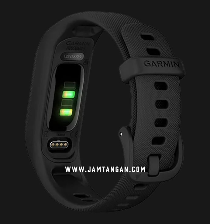 Garmin Vivosmart 5 010-02645-24 Smartwatch Large Fitness Tracker Digital Dial Black Silicone Strap