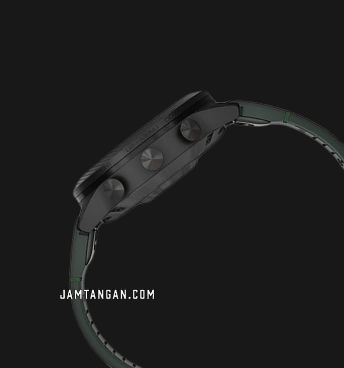 Garmin MARQ Golfer 010-02722-C3 Smartwatch Gen 2 Carbon Edition Black Leather With Rubber Strap