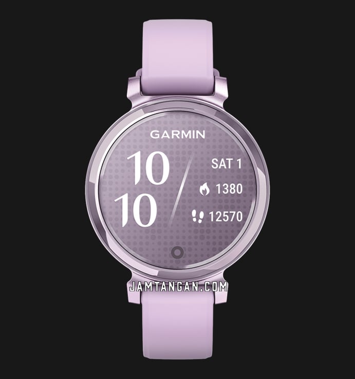 Garmin Lily 2 010-02839-21 Smartwatch Digital Dial Metallic Lilac With Lilac Silicone Strap