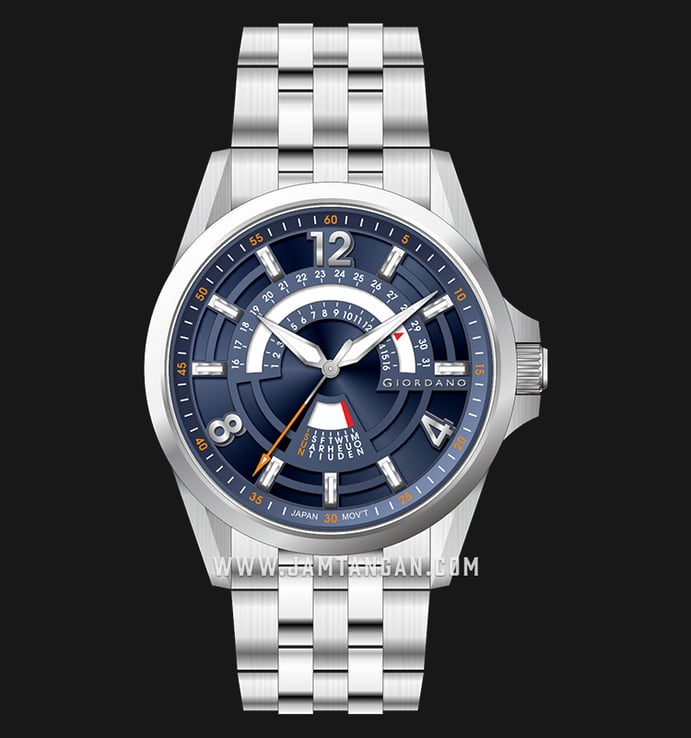Giordano GD-1090-11 Blue Dial Stainless Steel Strap