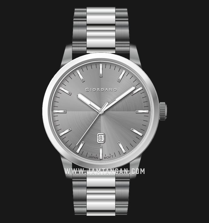 Giordano GD-1116-44 Grey Dial Stainless Steel Strap