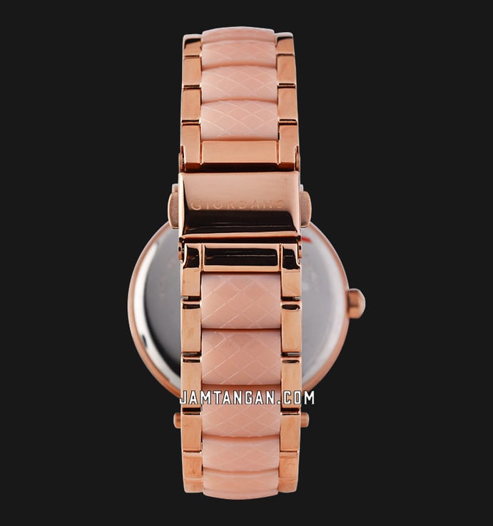 Giordano Fahionista GD-2073-44 Ladies Beige Mother Of Pearl Dial Dual Tone Stainless Steel Strap