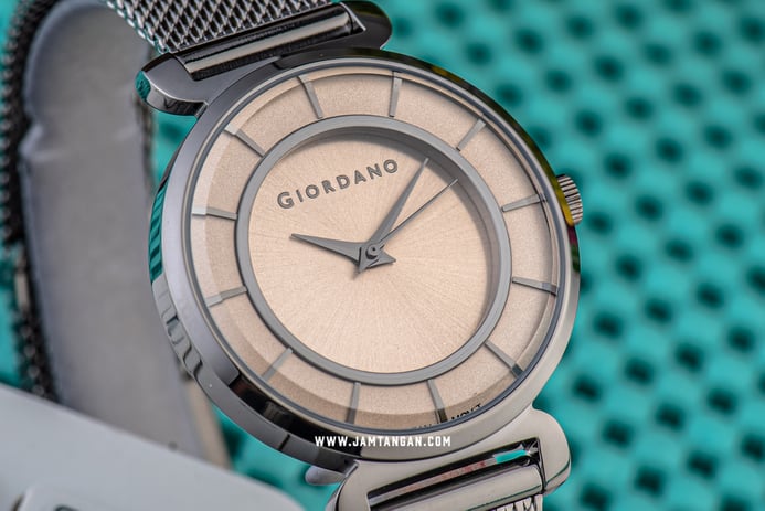 Giordano GD-2119-33 Taupe Dial Grey Stainless Steel Strap
