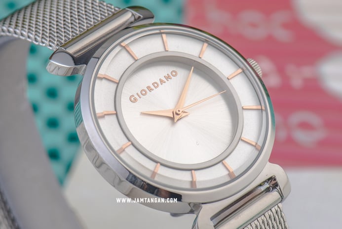Giordano GD-2119-66 Silver Dial Stainless Steel Strap