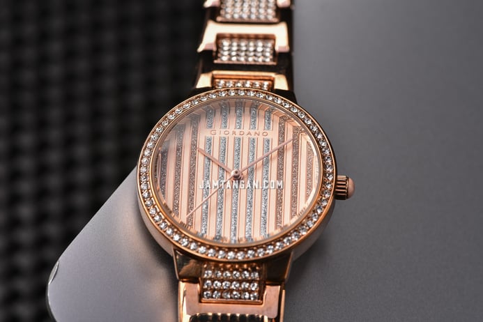Giordano Fashionista GD-2149-44 Ladies Dual Tone Dial Rose Gold Stainless Steel Strap