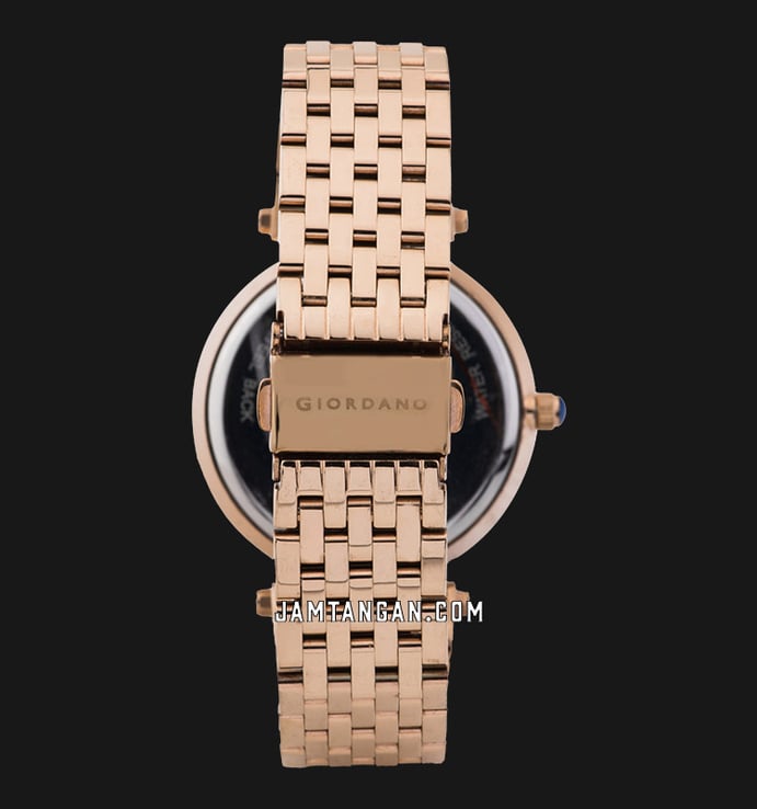 Giordano R4006-44 Ladies Sunray Silver Dial Rose Gold Stainless Steel Strap