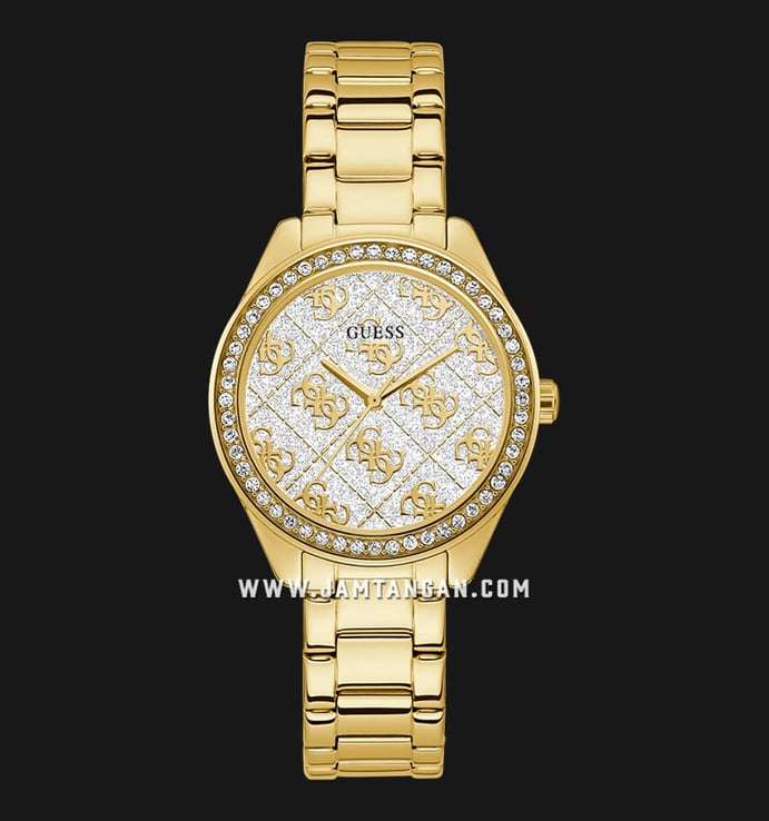 Guess Sugar GW0001L2 Dual Tone Dial Gold Stainless Steel Strap