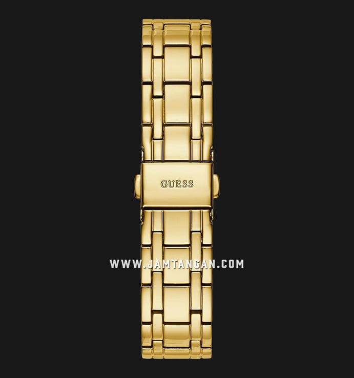 Guess Crystalline GW0114L2 Champagne Sunray Dial Gold Tone Stainless Steel Strap