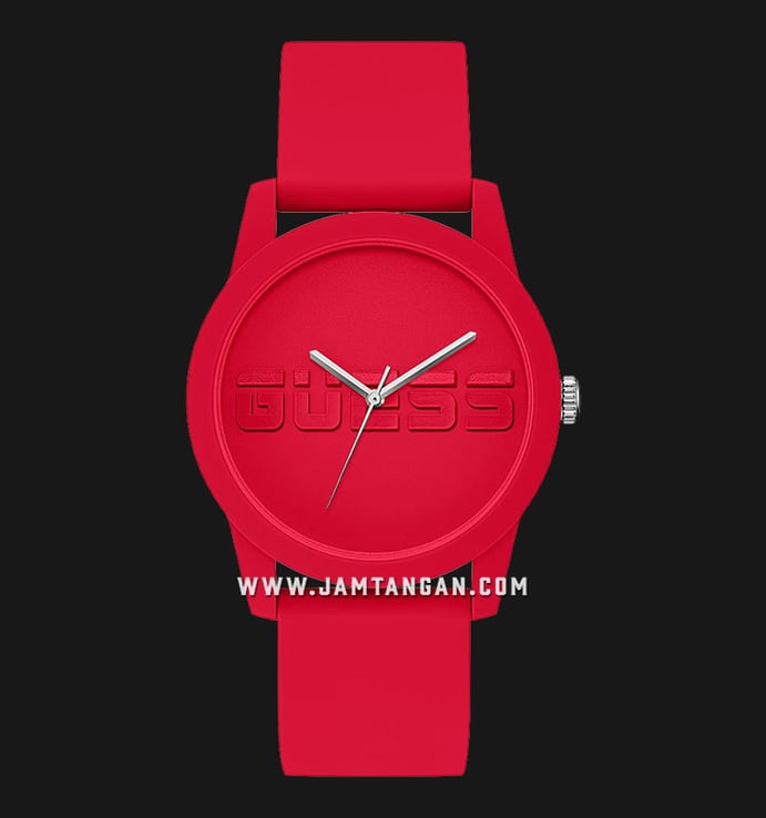 Guess Rally GW0266G5 Red Dial Red Silicone Strap
