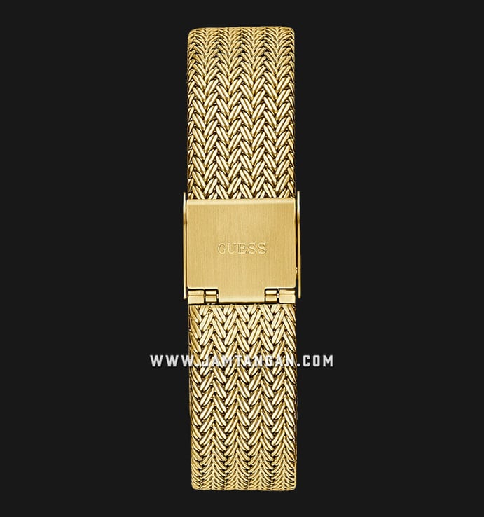 Guess Soiree GW0402L2 Gold With Crystals Dial Gold Mesh Strap