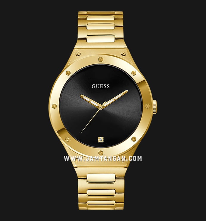 Guess GW0427G2 Men Black Dial Gold Stainless Steel Strap