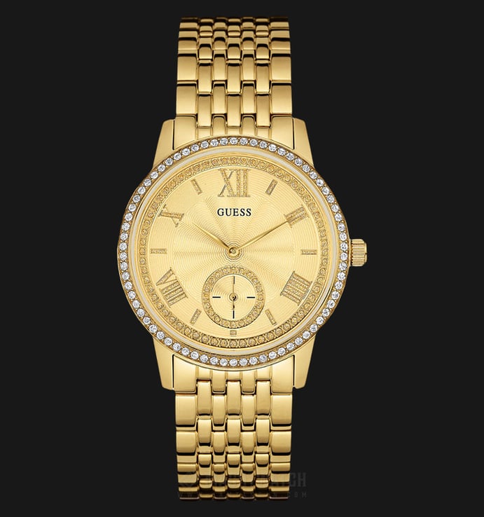 Guess U0573L2 Women Feminine Gold Dial Gold-tone Classic Watch