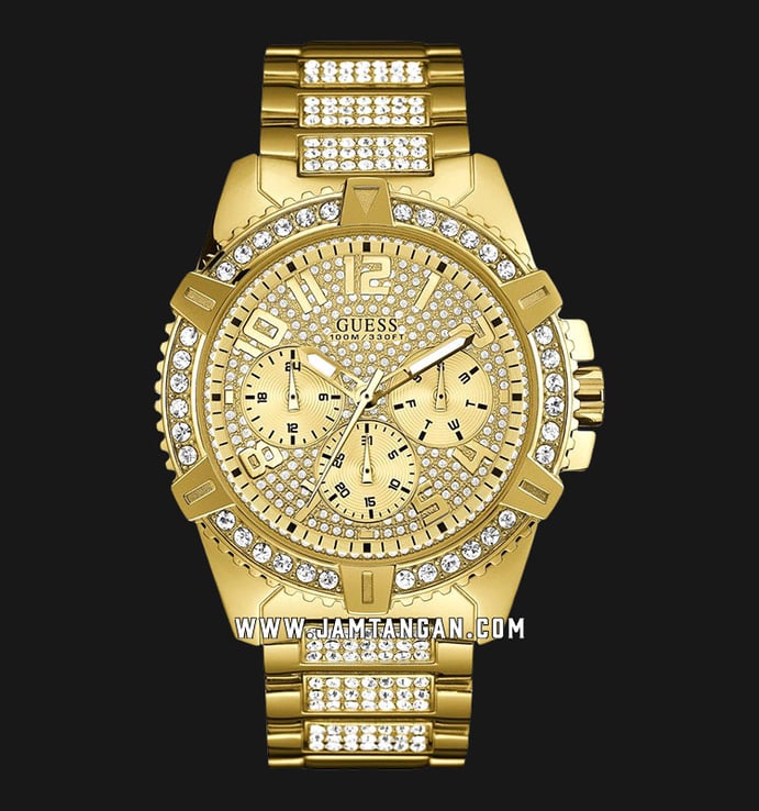 Guess Frontier W0799G2 Gold Dial Stainless Steel Strap