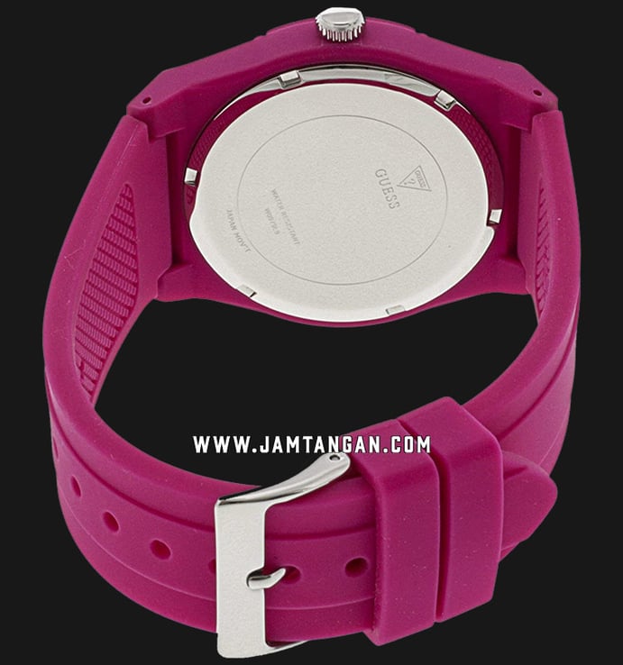 Guess W0979L9 Pink Dial Pink Silicon Strap