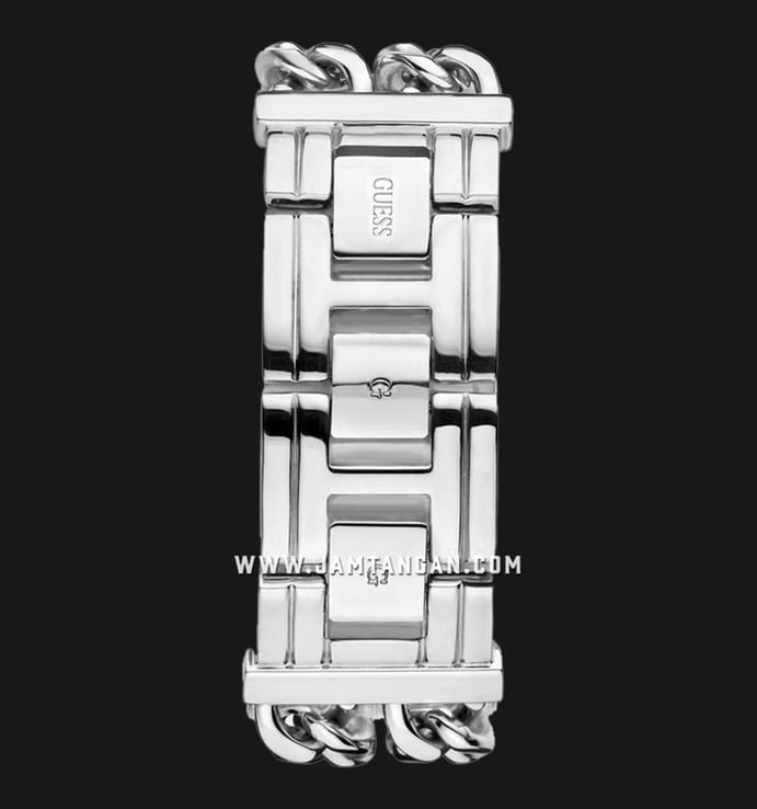 Guess Mod Heavy W1117L1 Ladies Silver Dial Stainless Steel Strap
