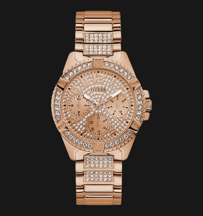 Guess Frontier W1156L3 Rose Gold Dial Rose Gold Stainless Steel Strap
