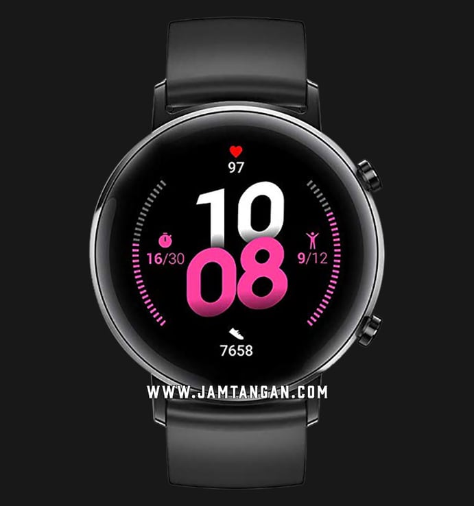 Huawei GT2-FSD-B19S Smartwatch Ladies Sport Diana Digital Dial Night Black Rubber Strap
