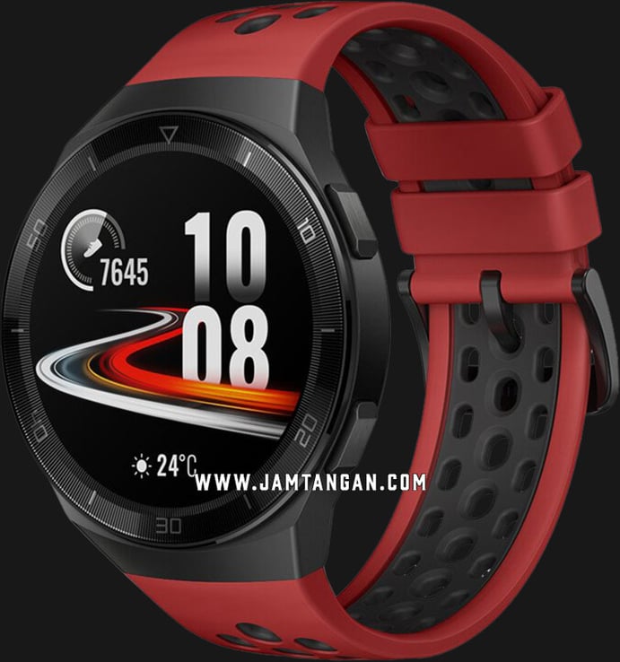 Huawei Hector GT2E-Hector-B19R Sport Men Digital Dial Lava Red Rubber Strap