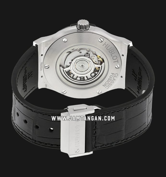 Hublot Classic Fusion 511.NX.2611.LR Titanium Opaline Colored Dial Black Leather Strap