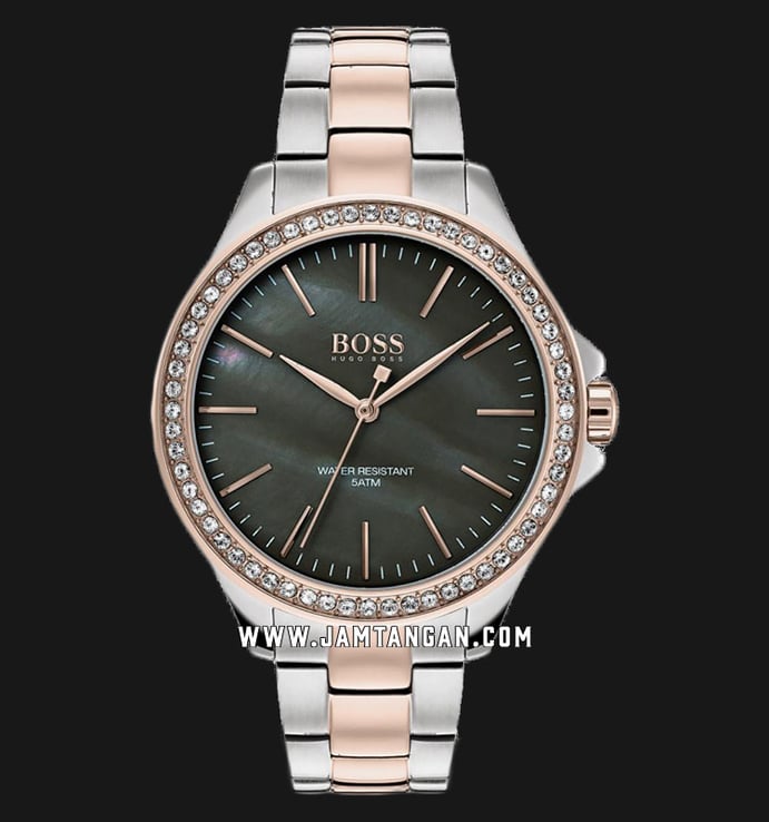Hugo Boss Classic 1502452 Ladies Mother of Pearl Dial Dual Tone Stainless Steel Strap