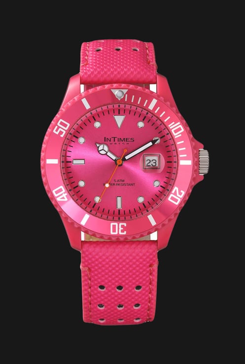 InTimes IT057L Pink - Jam Tangan Merah Jambu