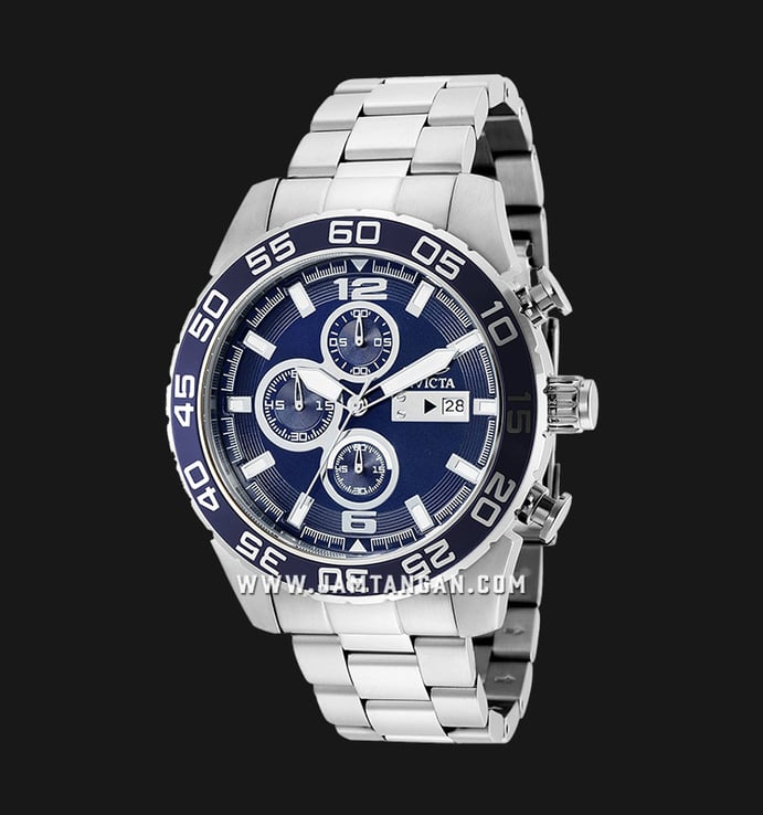 INVICTA Specialty 1013 Chronograph Blue Dial Stainless Steel Strap