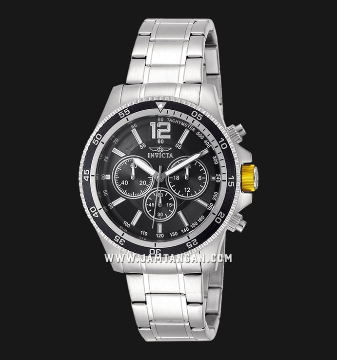 INVICTA Specialty 13973 Chronograph Black Dial Stainless Steel Strap